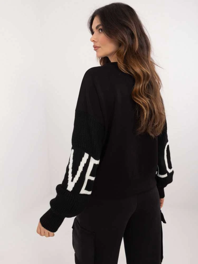 Italy Moda Megztinis-MI-BL-M5975.26P-juodas