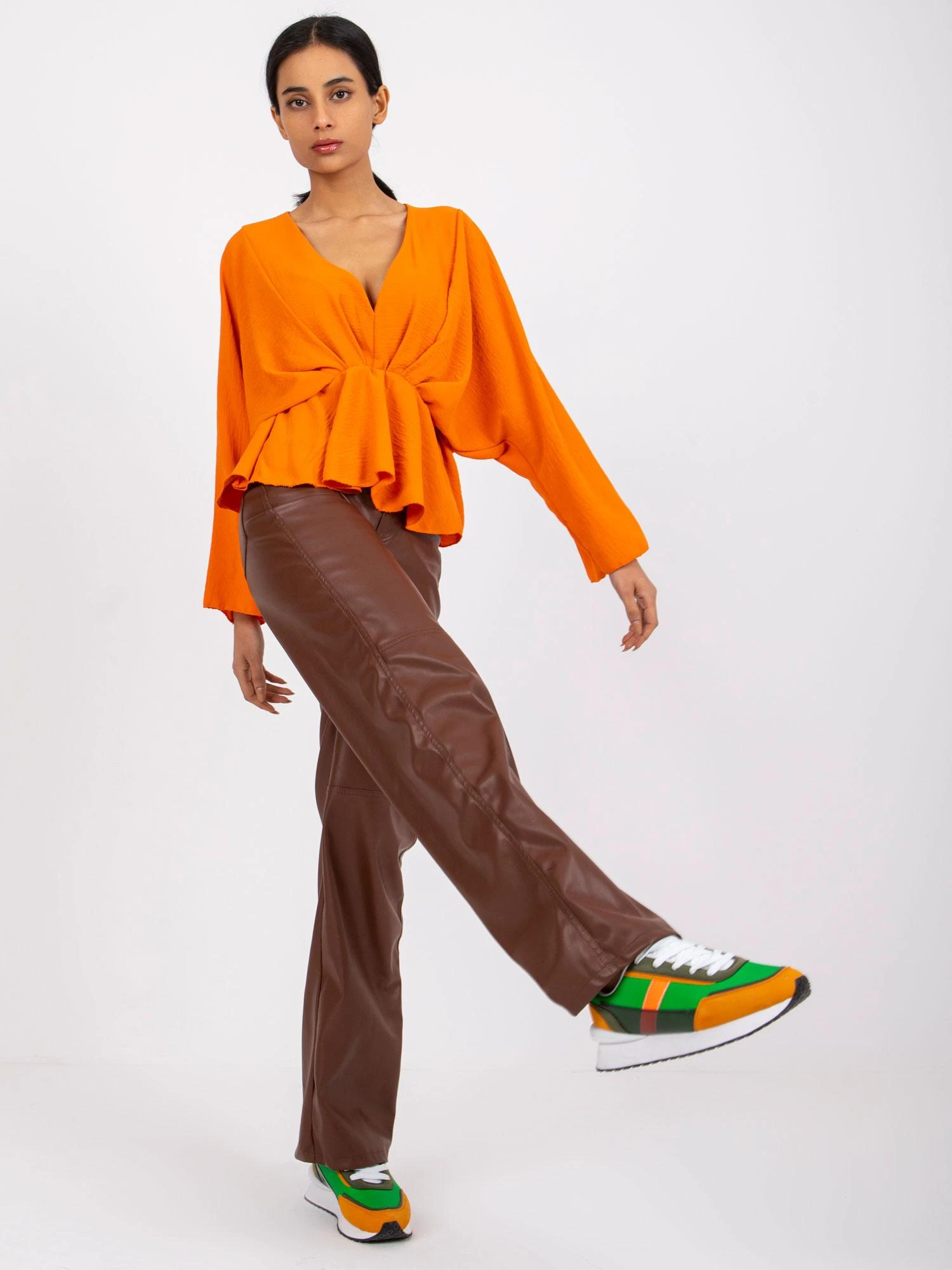 Italy Moda Palaidinė-DHJ-BZ-11979.67-oranžinė