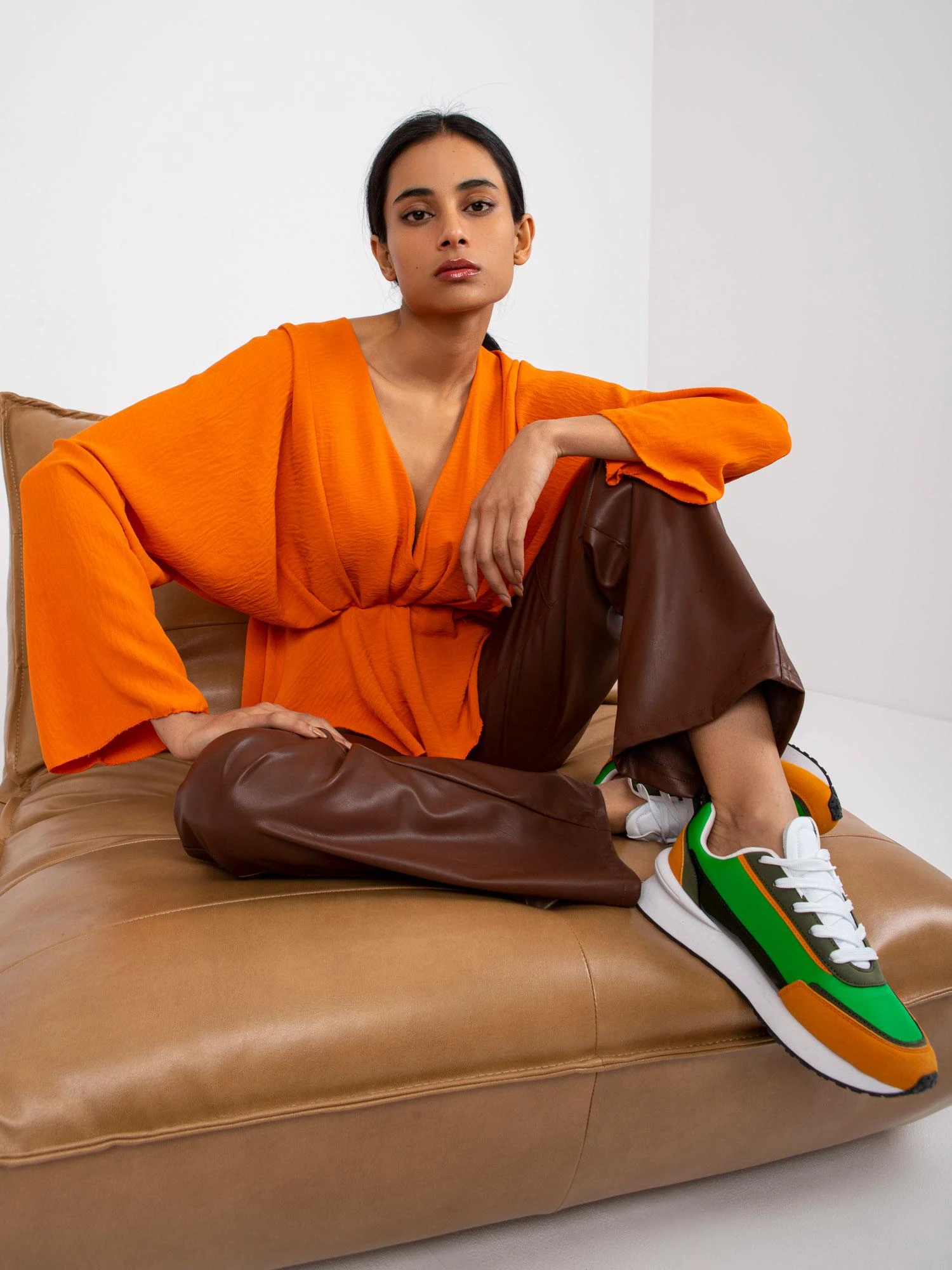 Italy Moda Palaidinė-DHJ-BZ-11979.67-oranžinė