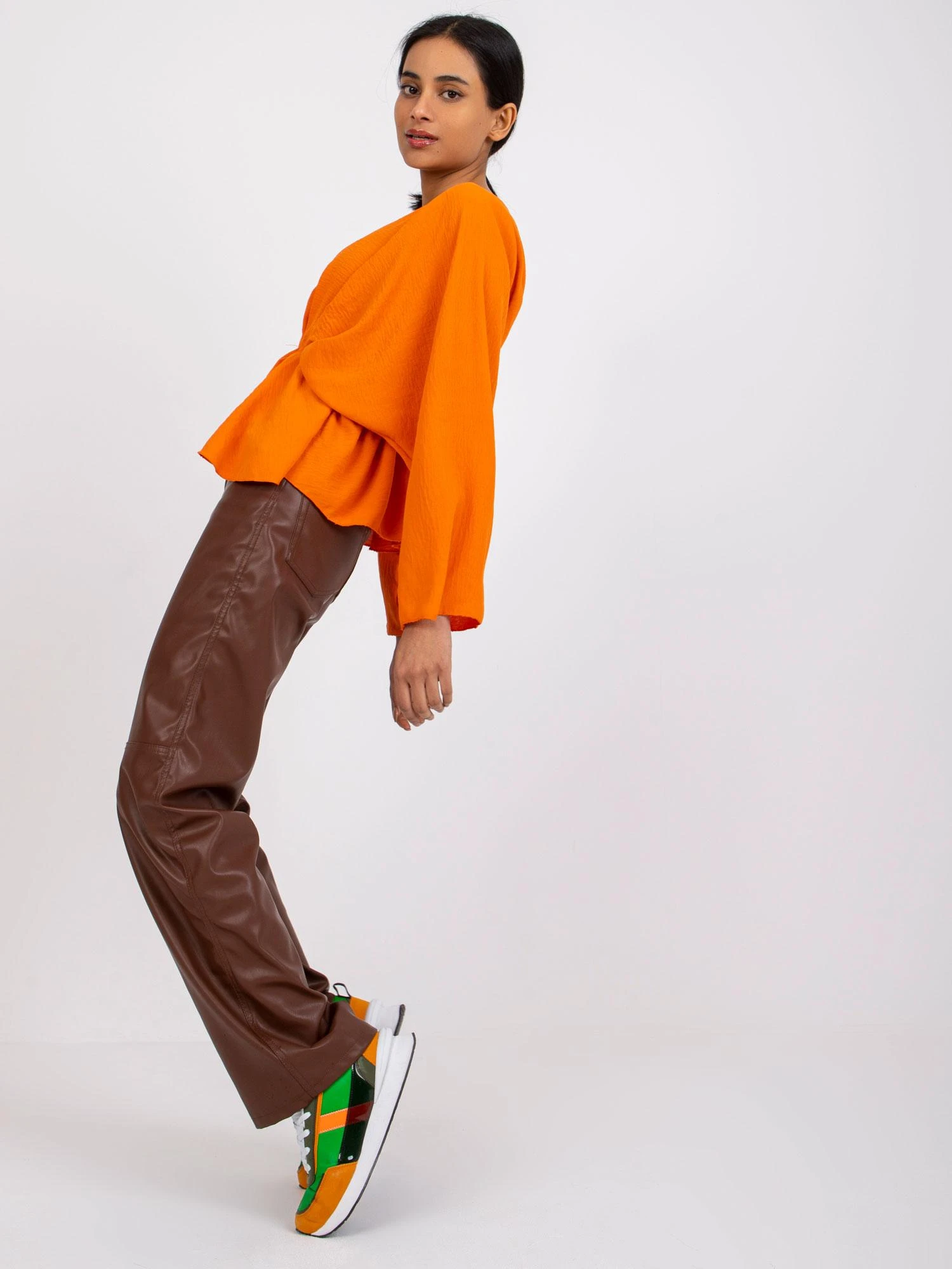 Italy Moda Palaidinė-DHJ-BZ-11979.67-oranžinė