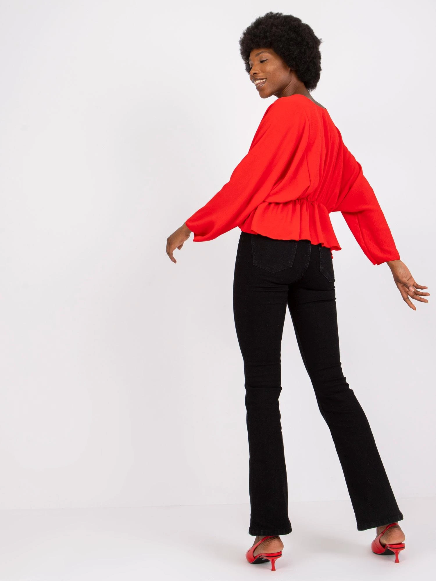 Italy Moda Palaidinė-DHJ-BZ-11979.67-raudona