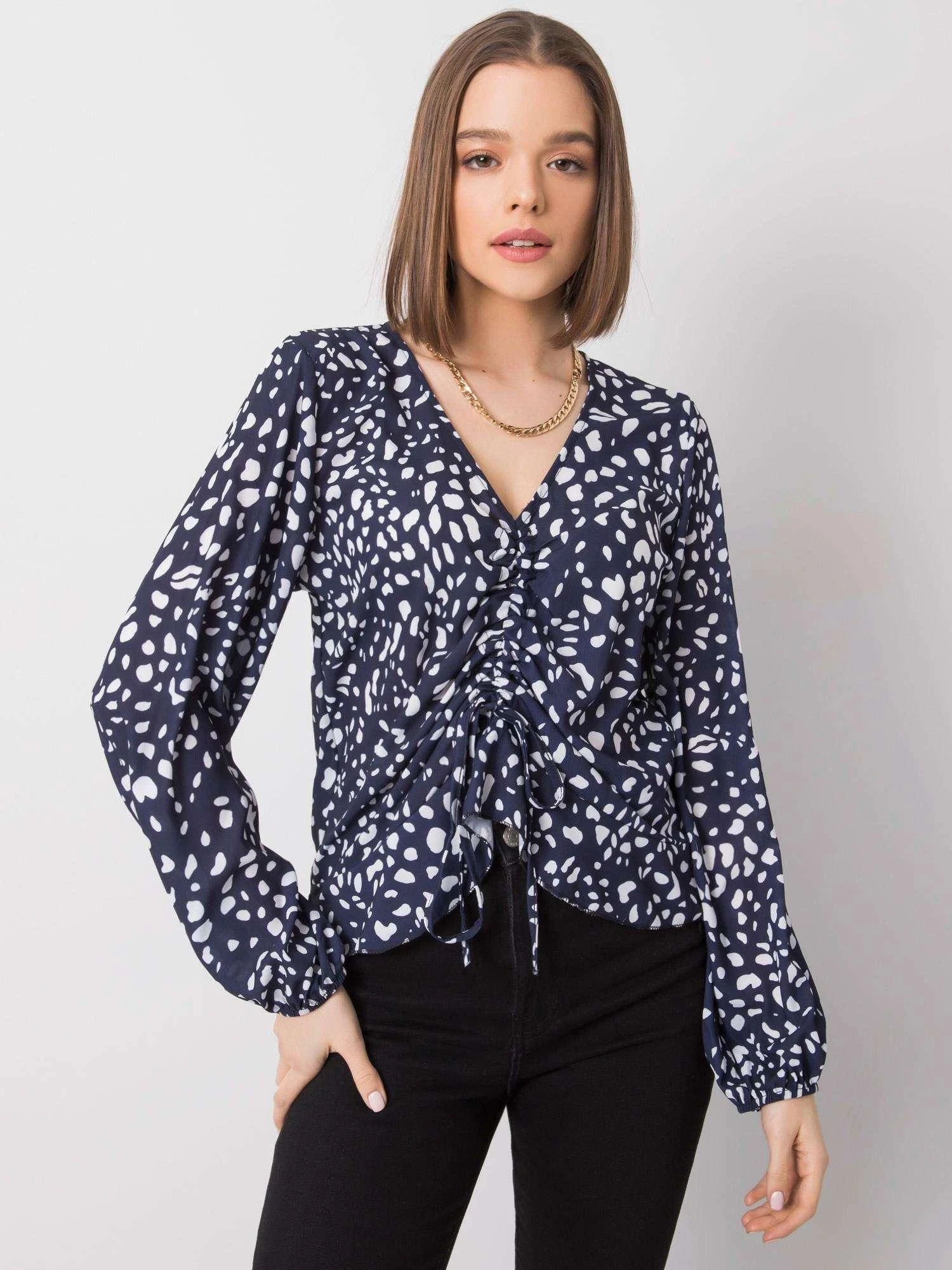 Italy Moda Palaidinė-DHJ-BZ-12283-1.93P-tamsiai mėlyna