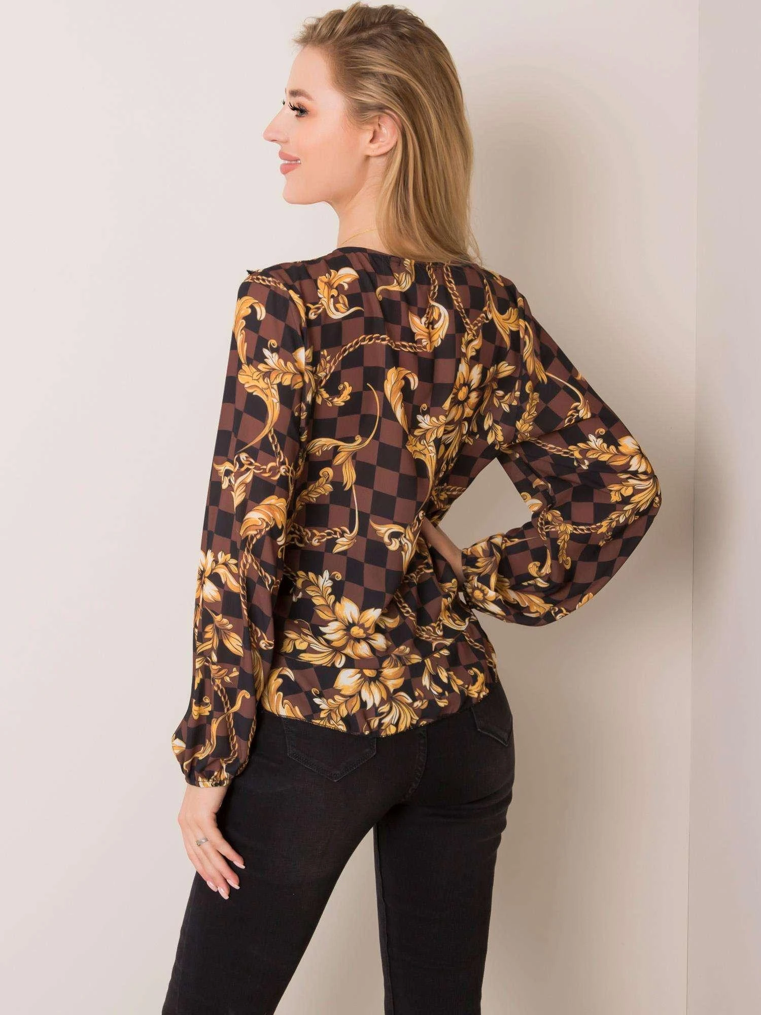 Italy Moda Palaidinė-DHJ-BZ-12283.94P-ruda