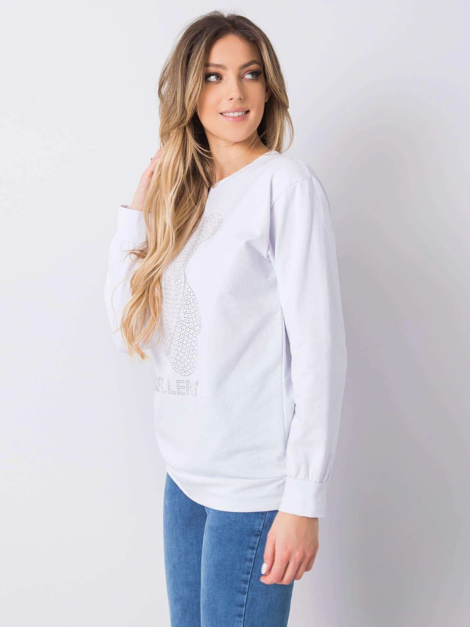 Italy Moda Palaidinė-DHJ-BZ-12779.43P-balta