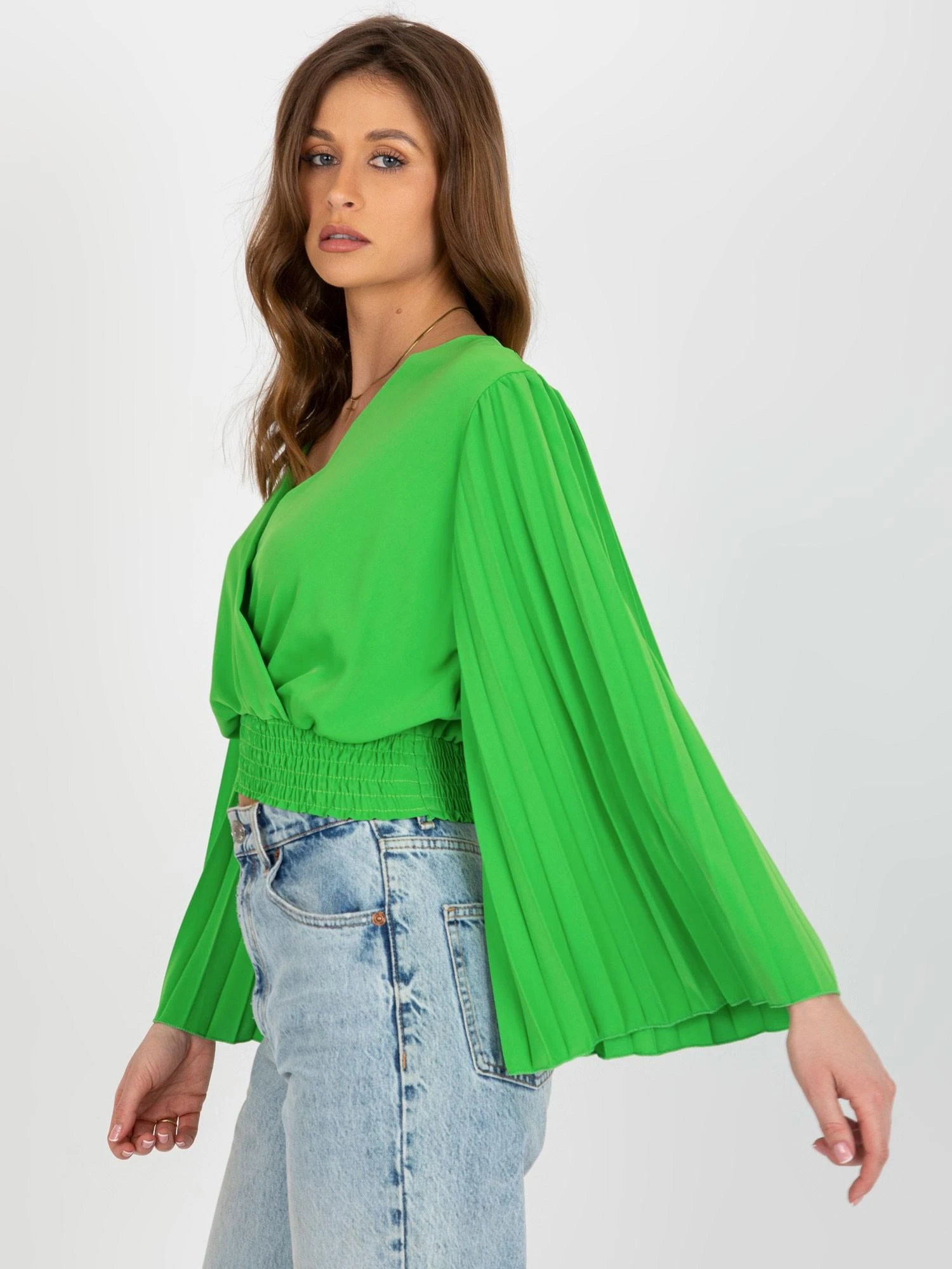 Italy Moda Palaidinė-DHJ-BZ-16503.30X-šviesiai žalia