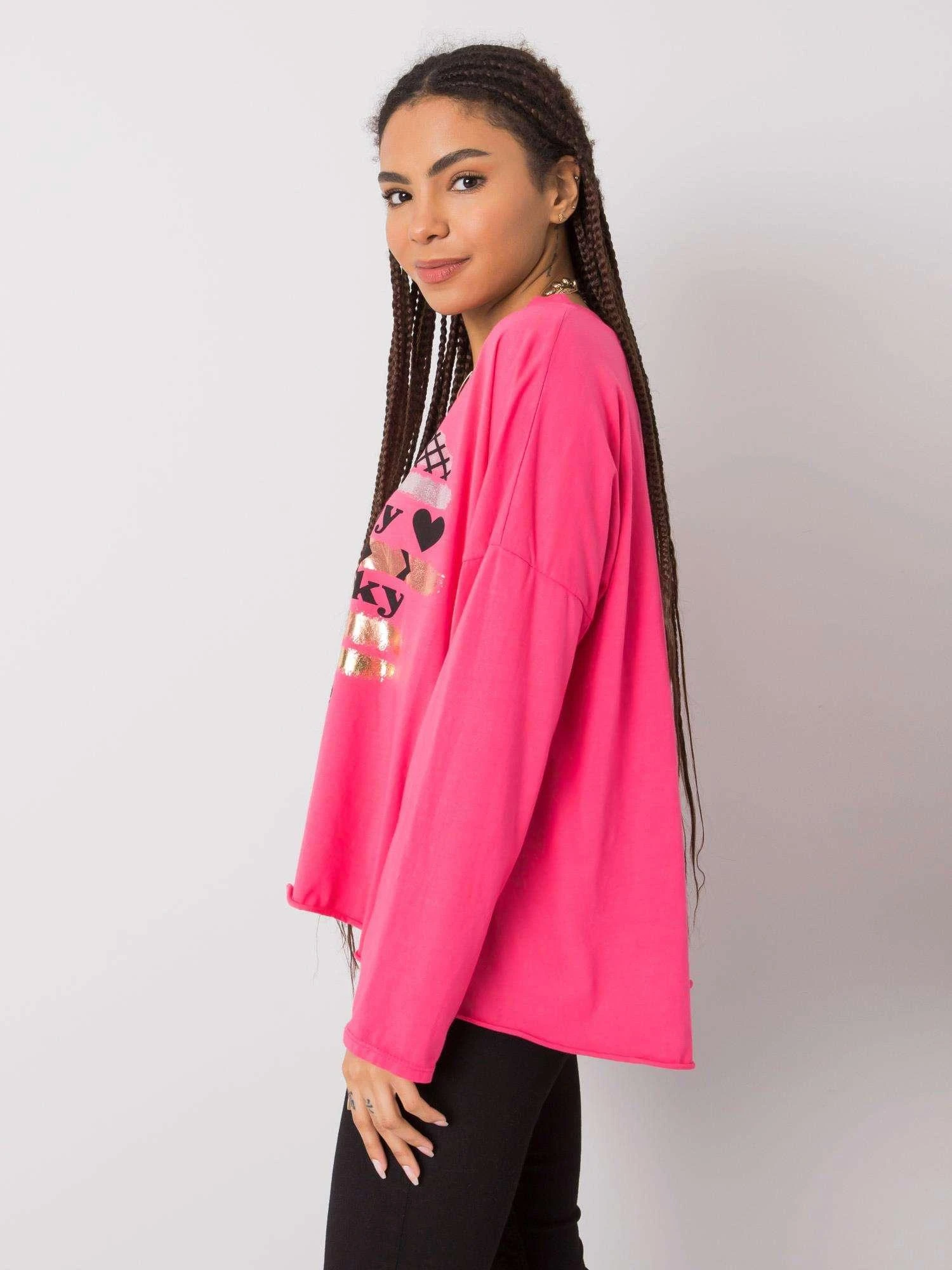 Italy Moda Palaidinė-DHJ-BZ-21103.06P-tamsiai rožinė