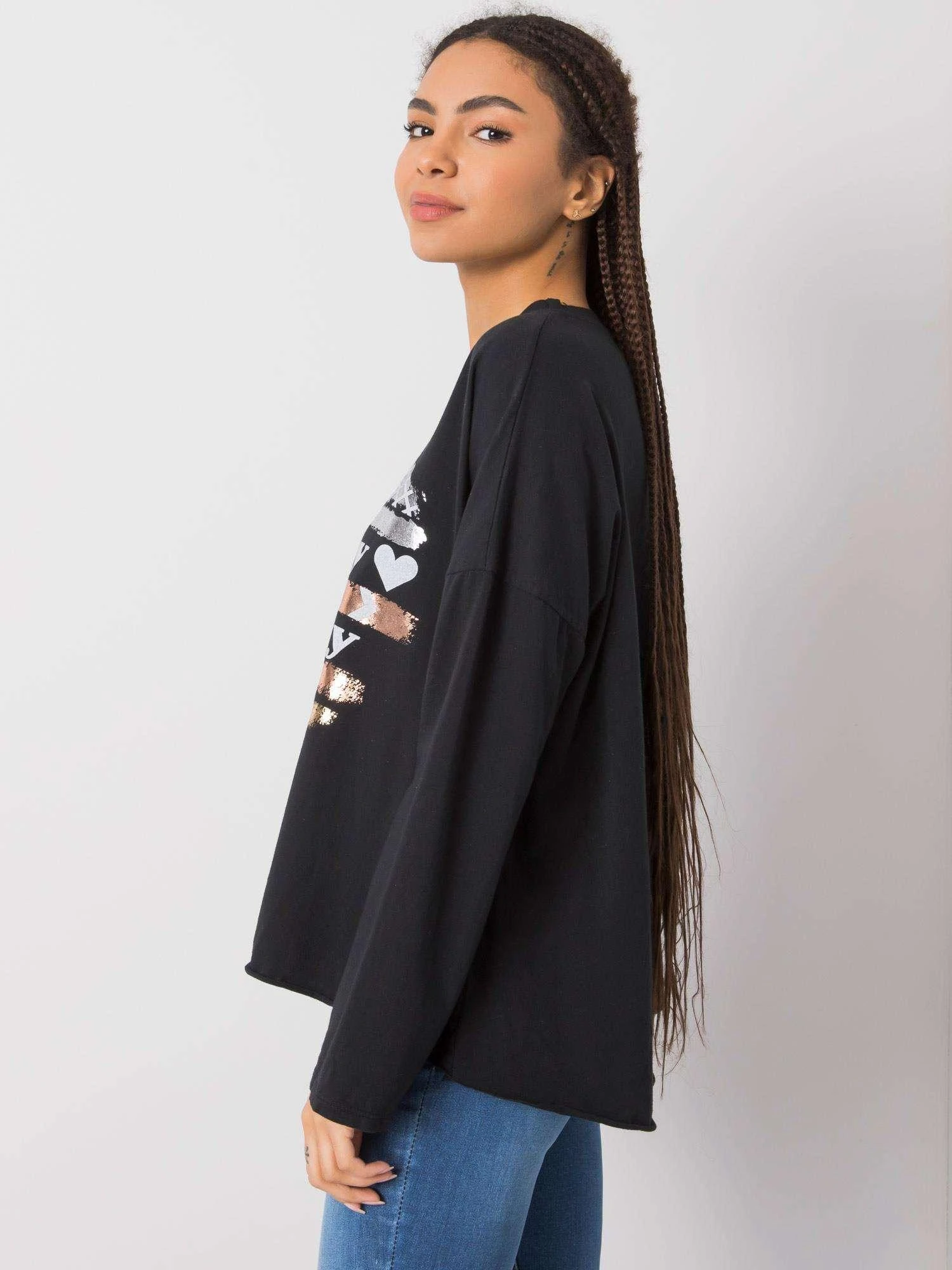 Italy Moda Palaidinė-DHJ-BZ-21103.06P-juoda