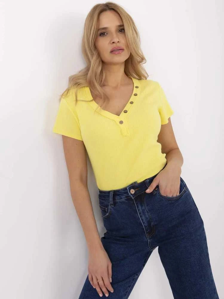 Italy Moda Bluzka-DHJ-BZ-25168.00-geltona