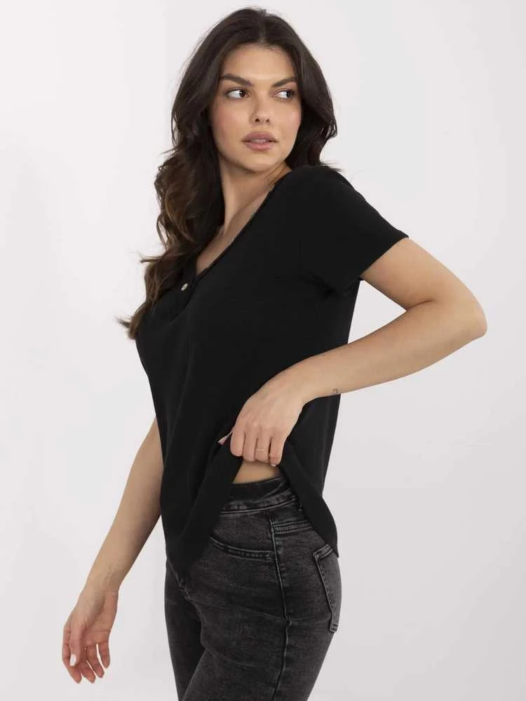 Italy Moda Bluzka-DHJ-BZ-25168.00-juoda