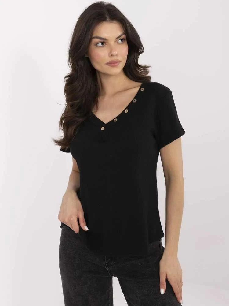 Italy Moda Bluzka-DHJ-BZ-25168.00-juoda