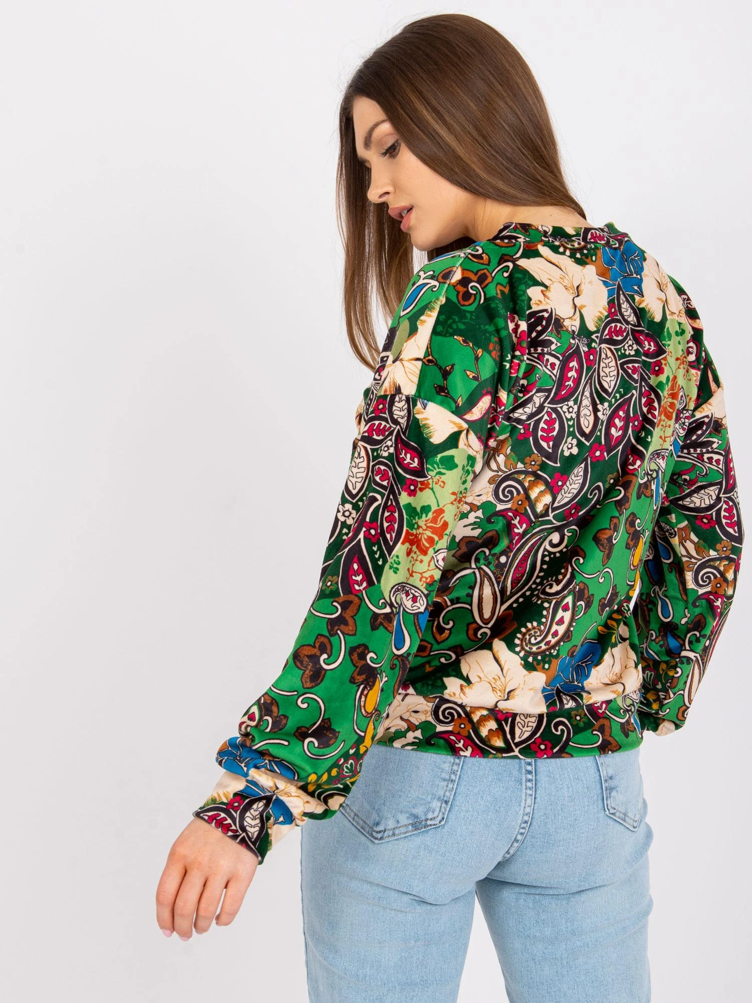 Italy Moda Palaidinė-DHJ-BZ-6033-2.46P-žalia