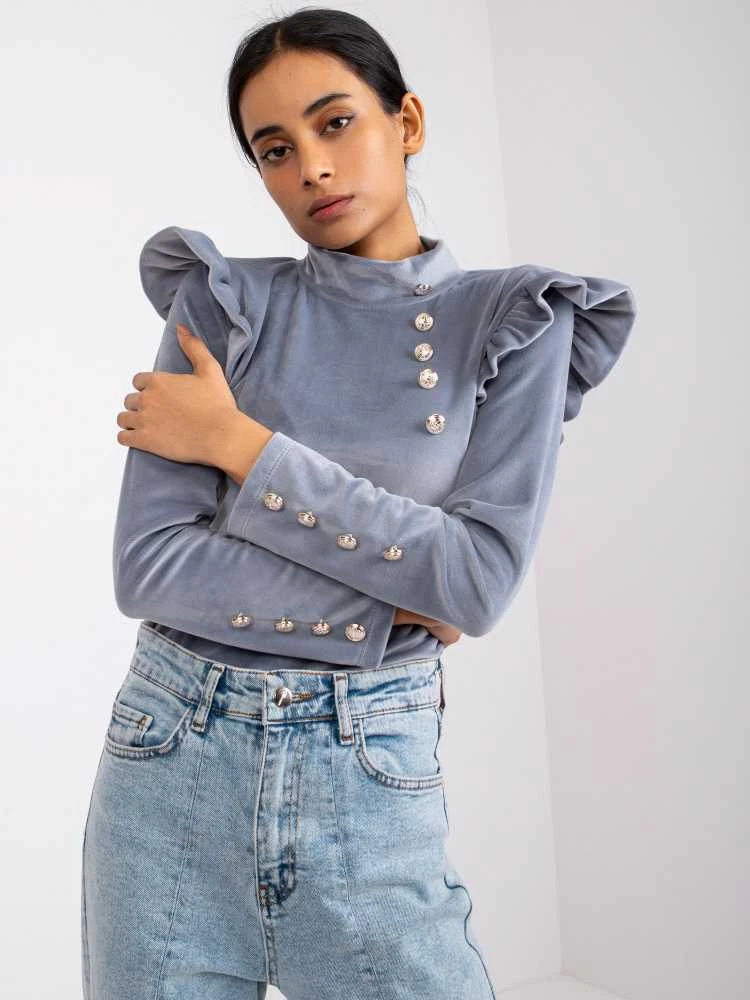 Italy Moda Palaidinė-DHJ-BZ-6533A.44P-pilka