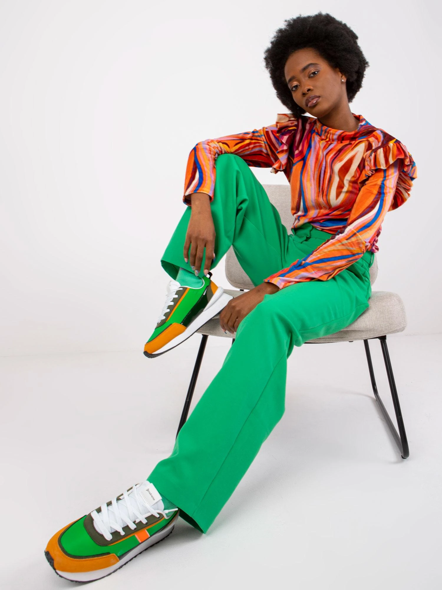 Italy Moda Palaidinė-DHJ-BZ-6533C.90-oranžinė