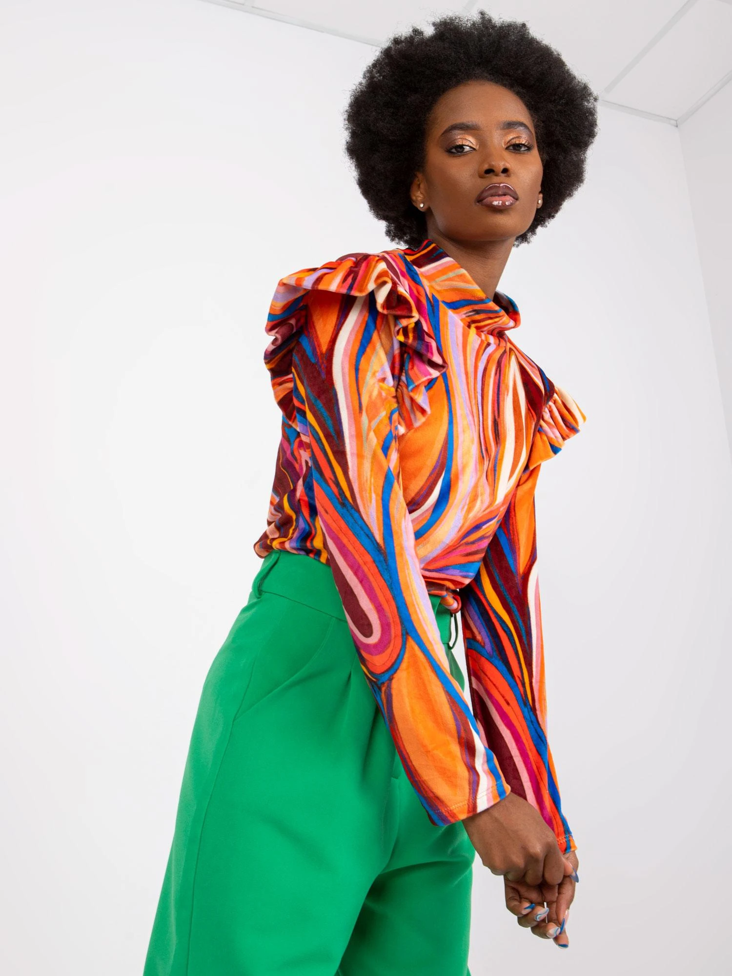 Italy Moda Palaidinė-DHJ-BZ-6533C.90-oranžinė