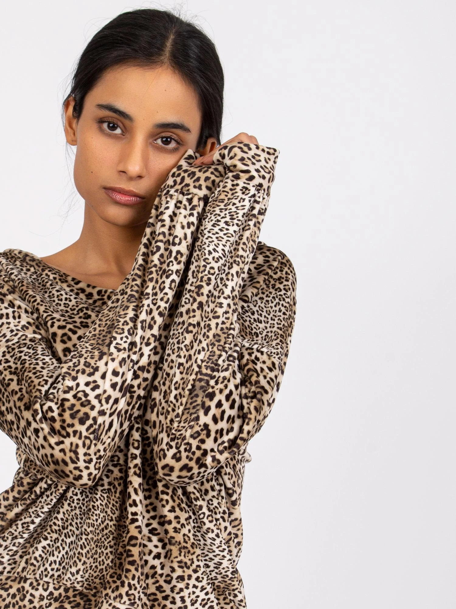 Italy Moda Palaidinė-DHJ-BZ-6550-2.34P-juoda-smėlio spalvos