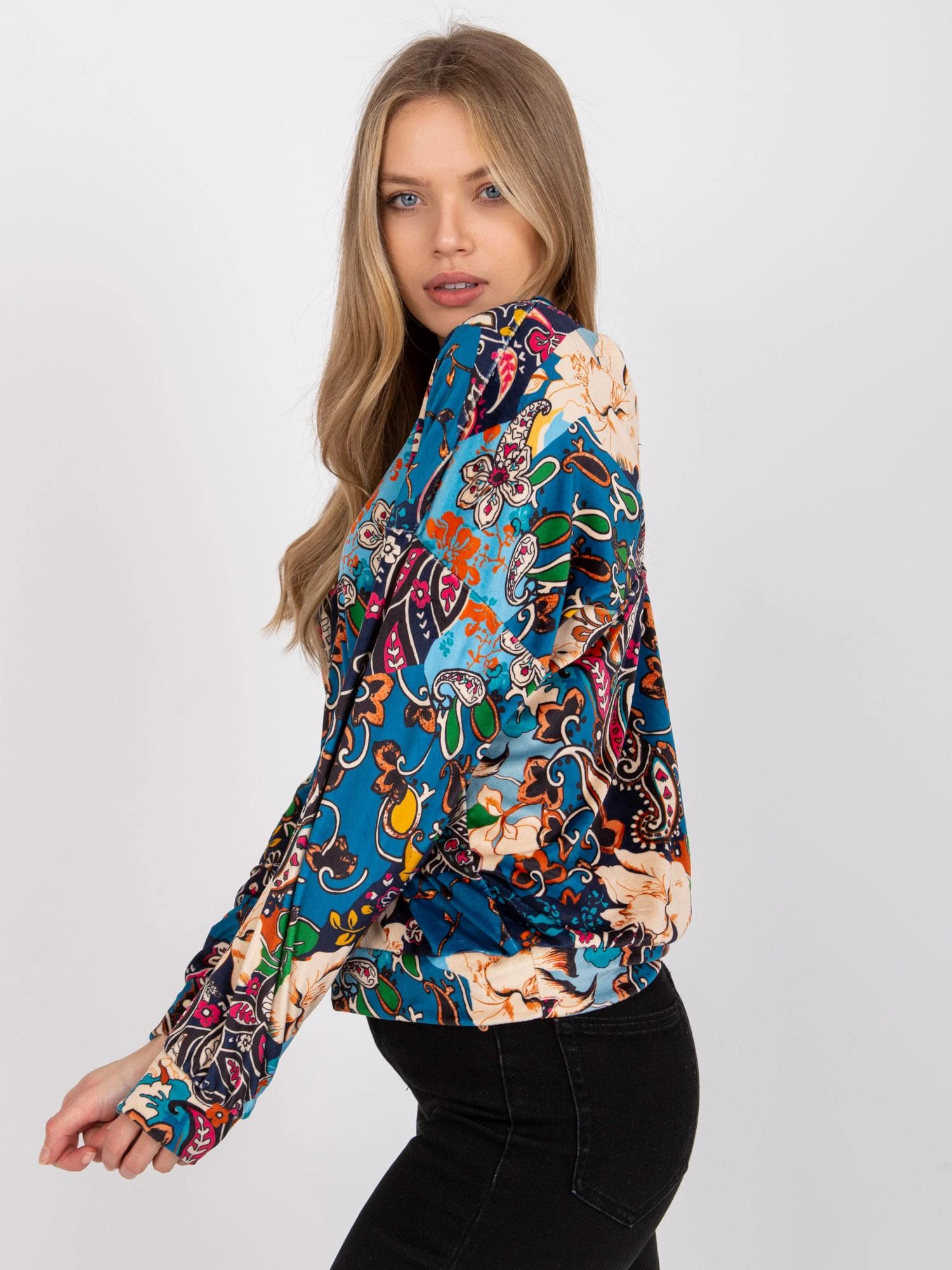Italy Moda Palaidinė-DHJ-BZ-6550-3.14P-tamsiai mėlyna