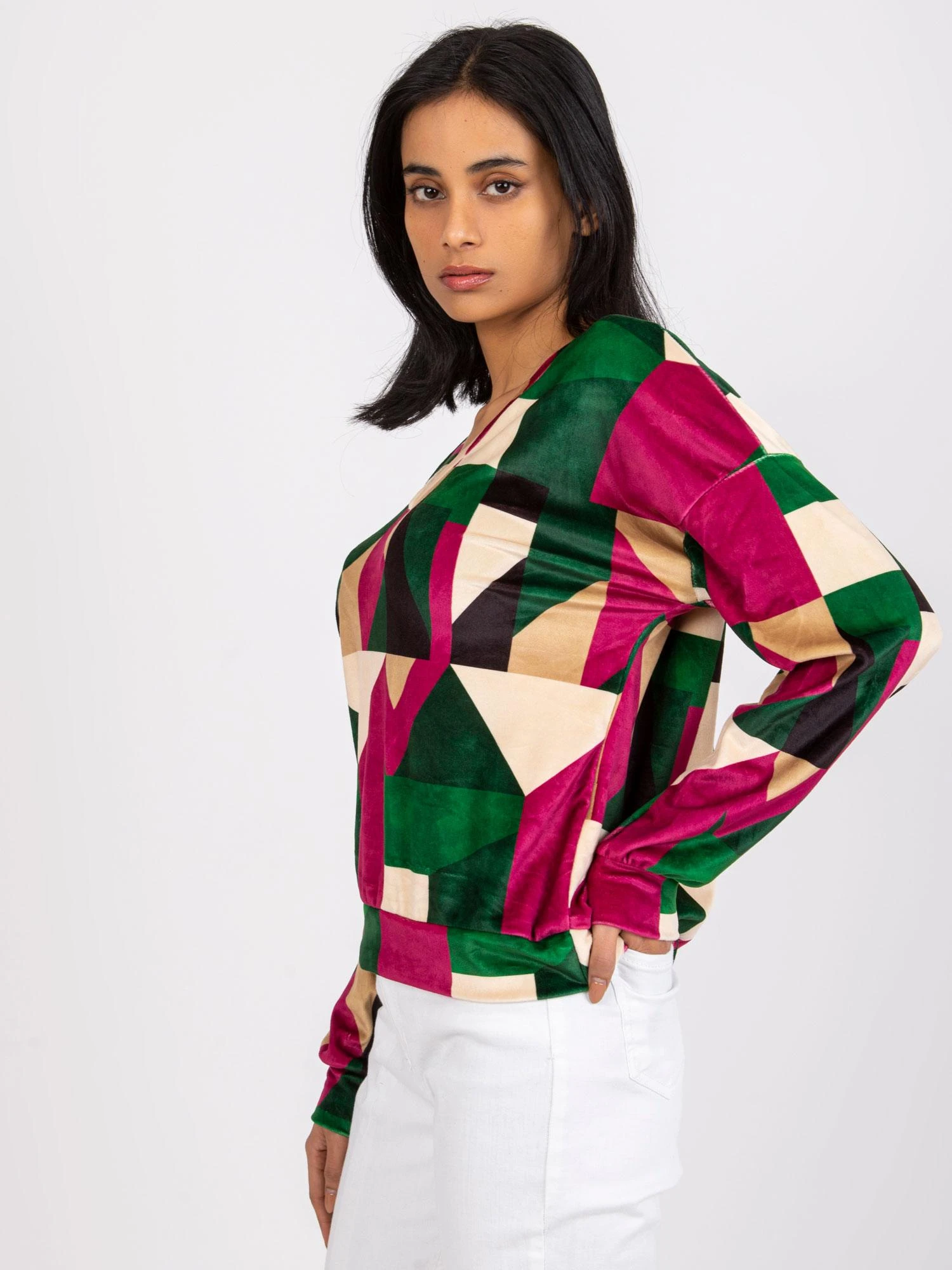 Italy Moda Palaidinė-DHJ-BZ-6550.74P-tamsiai žalia