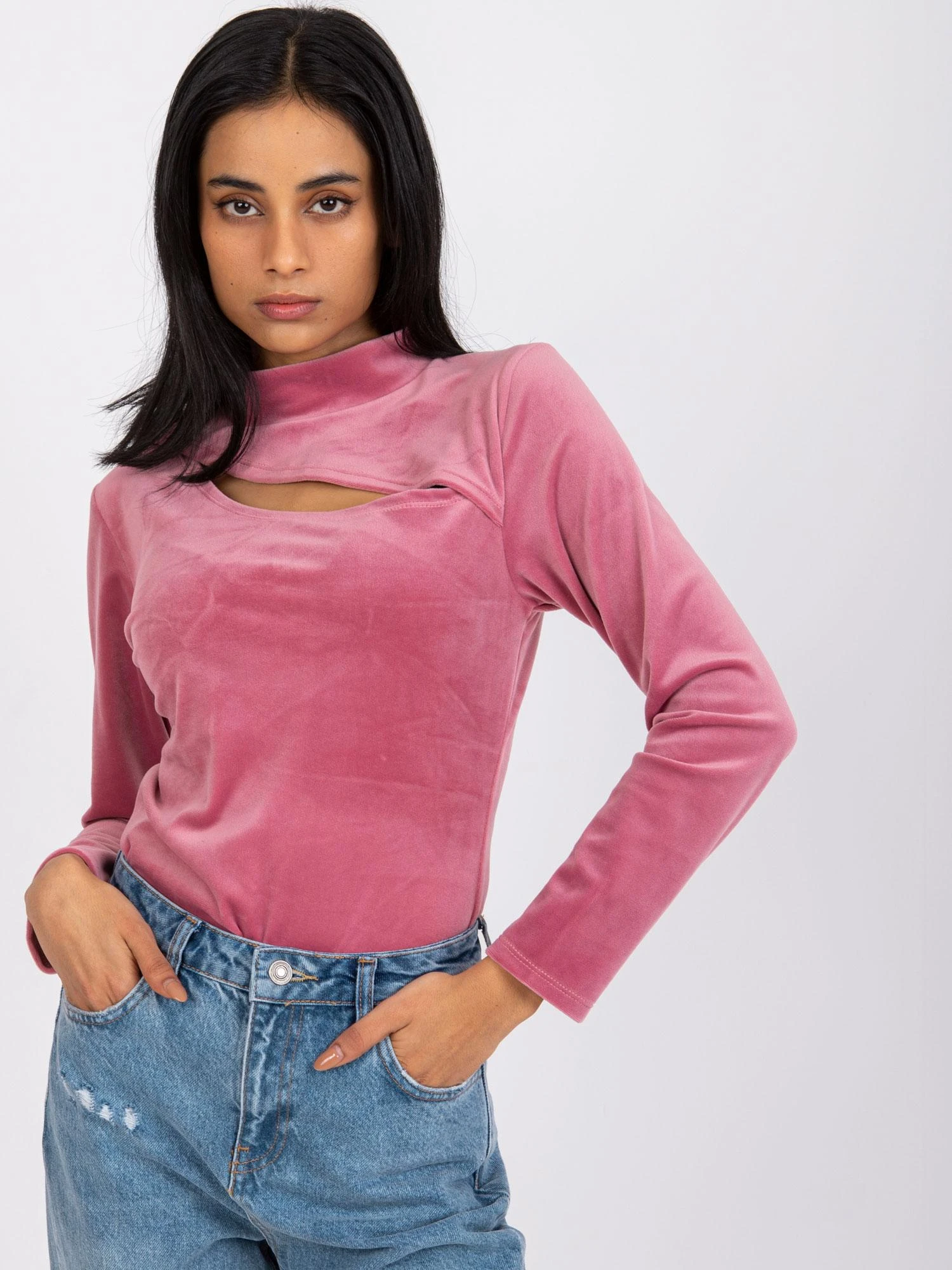 Italy Moda Palaidinė-DHJ-BZ-6561.09P-tamsiai rožinė
