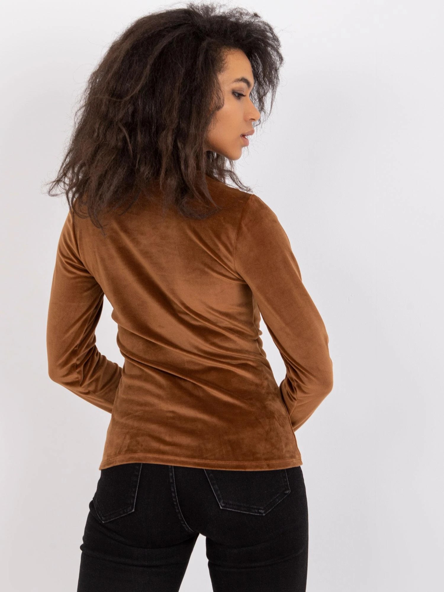 Italy Moda Palaidinė-DHJ-BZ-6561.09P-ruda