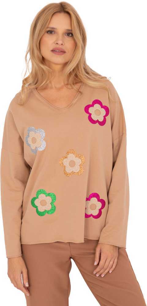 Italy Moda Palaidinė-DHJ-BZ-6679.22-smėlio spalvos