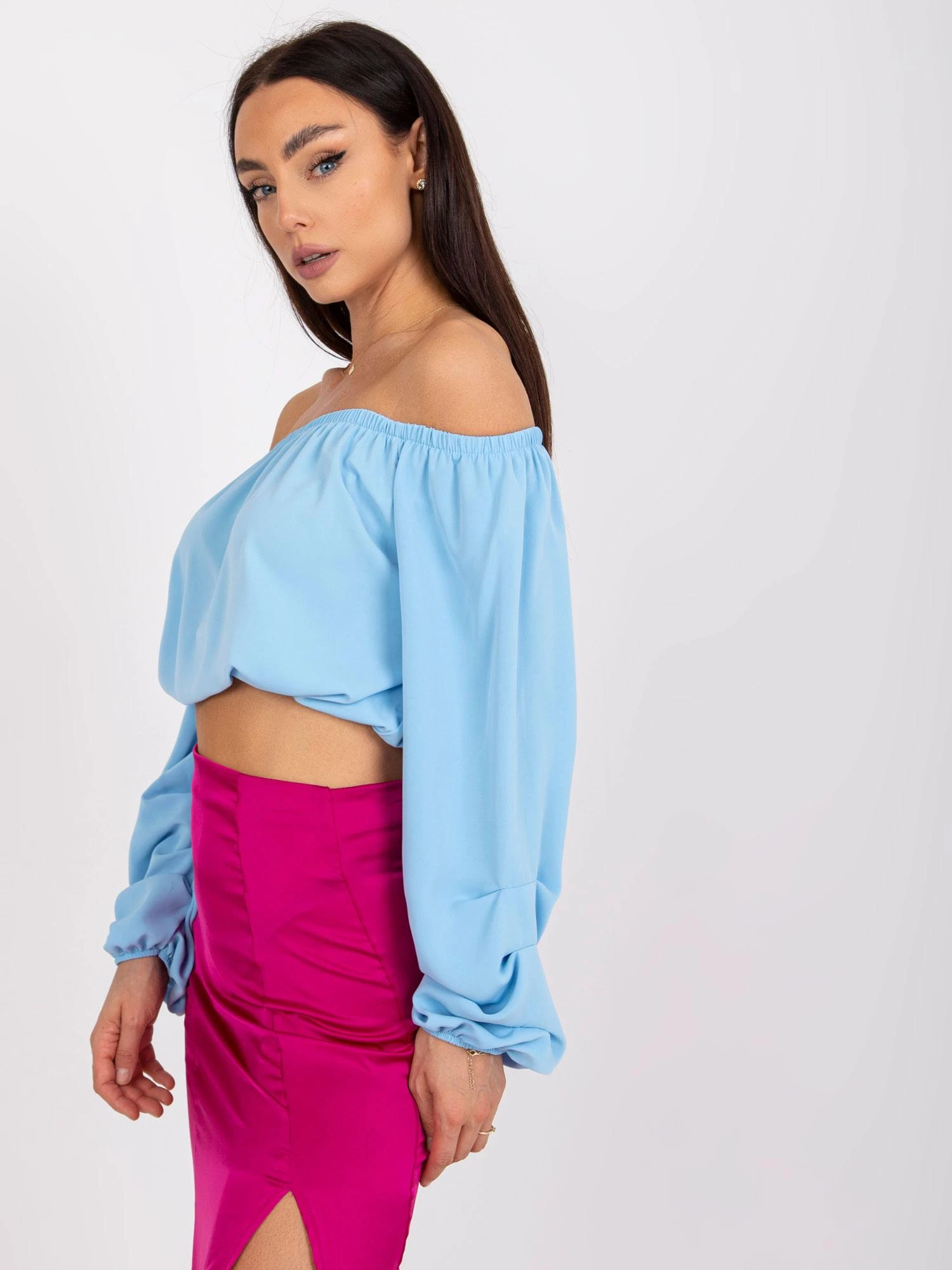 Italy Moda Palaidinė-DHJ-BZ-6816.57-šviesiai mėlyna