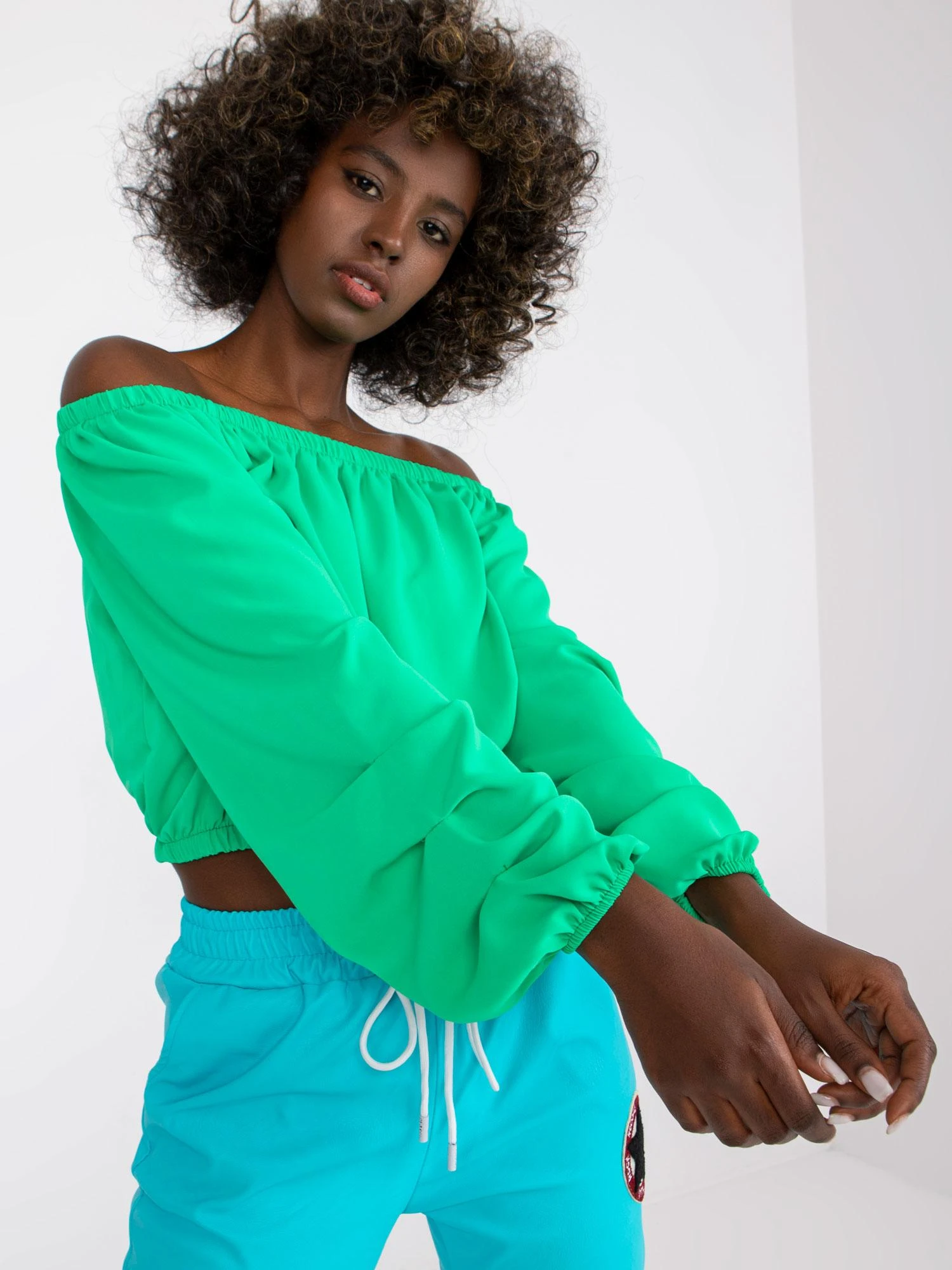 Italy Moda Palaidinė-DHJ-BZ-6816.57-žalia