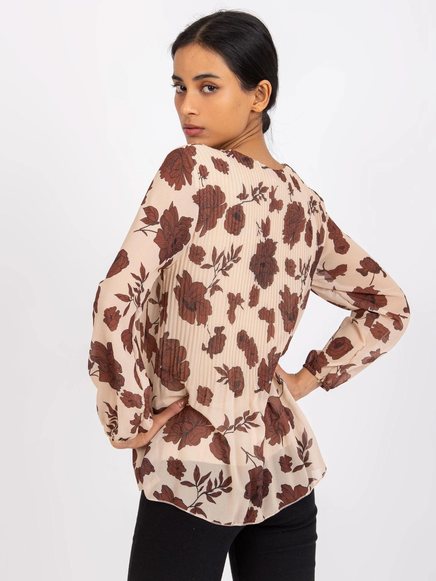 Italy Moda Palaidinė-DHJ-BZ-8643-1.37P-smėlio spalvos