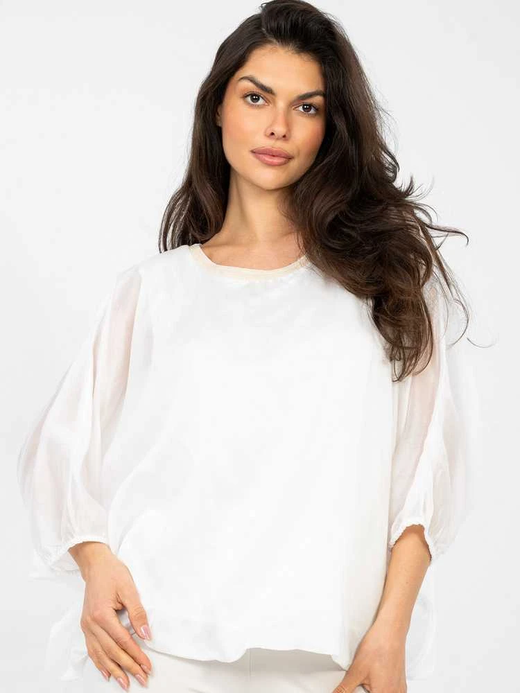 Italy Moda Bluzka-IT-BZ-18868.81-balta