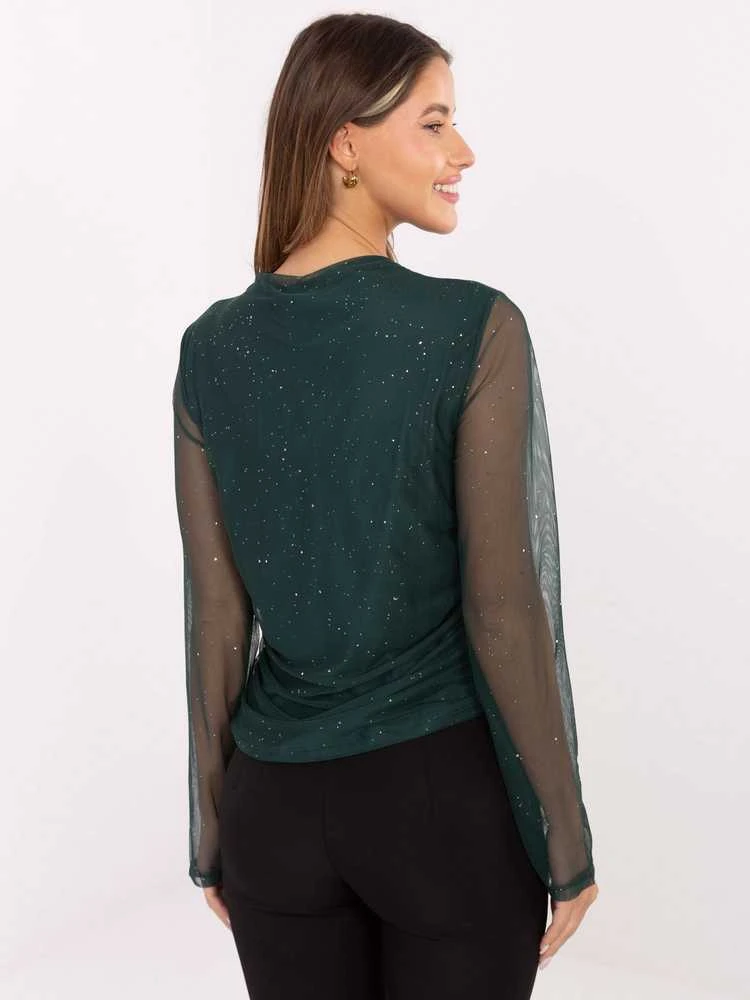 Italy Moda Bluzka-IT-BZ-20167.86-ciemny žalia
