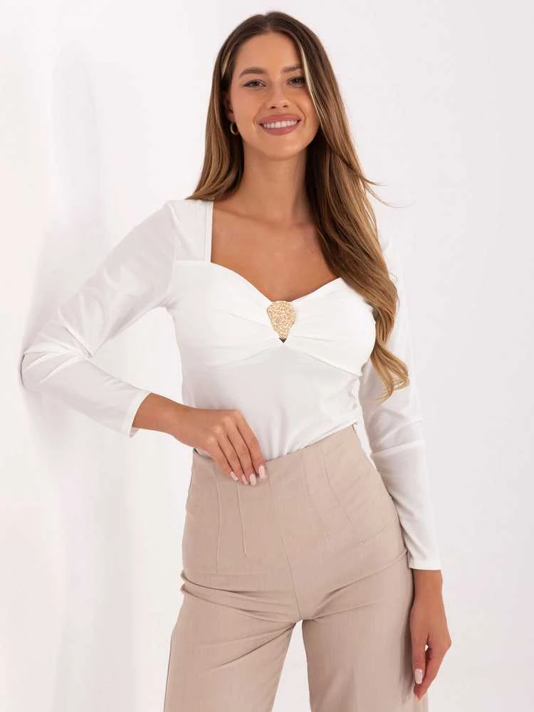 Italy Moda Bluzka-IT-BZ-21629.82-balta