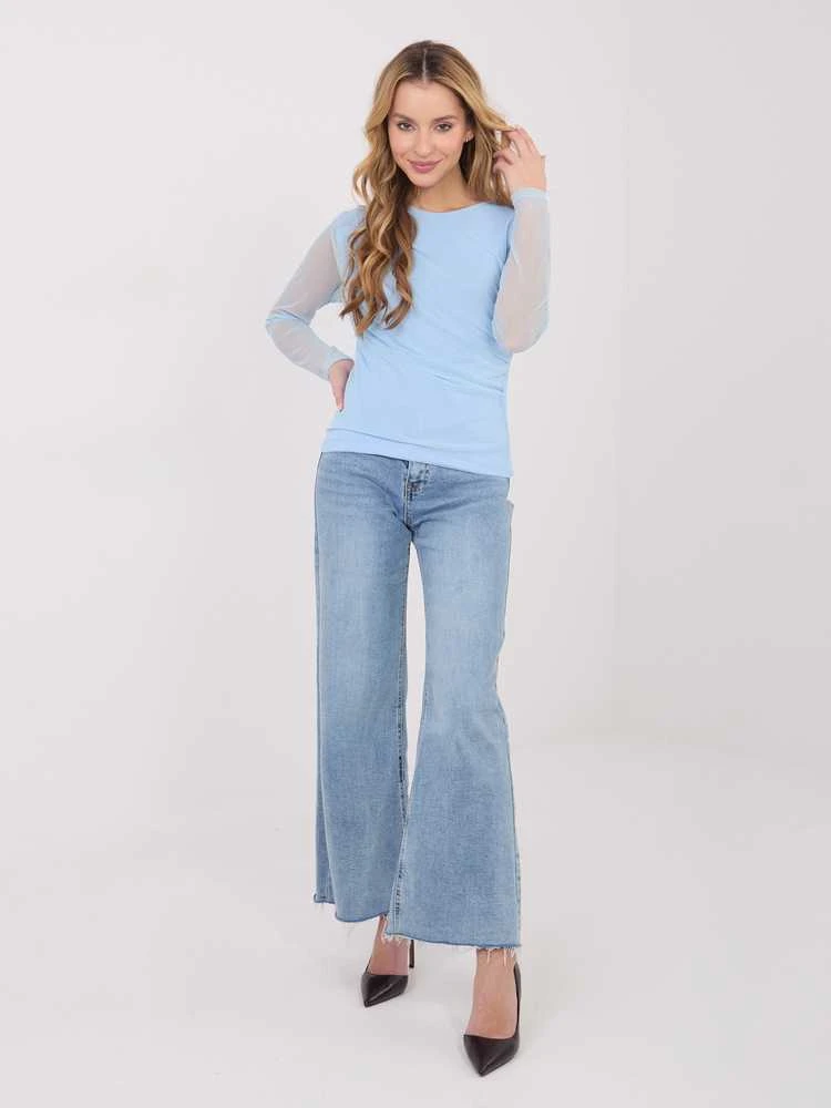 Italy Moda Bluzka-IT-BZ-21915.57-šviesiai mėlyna