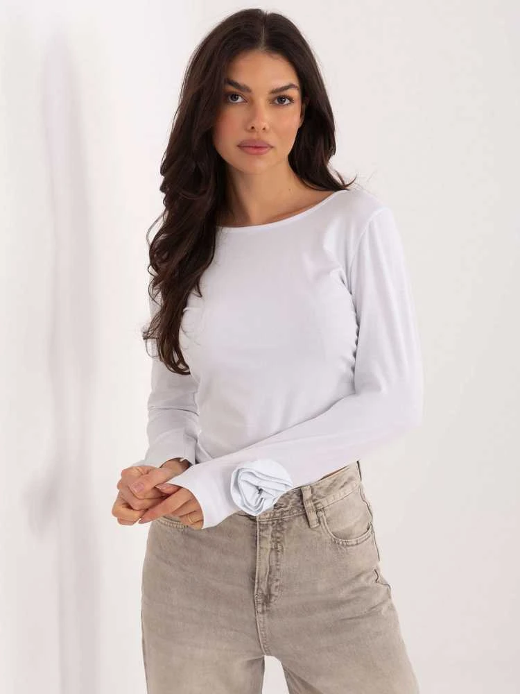 Italy Moda Bluzka-IT-BZ-22079.55-balta