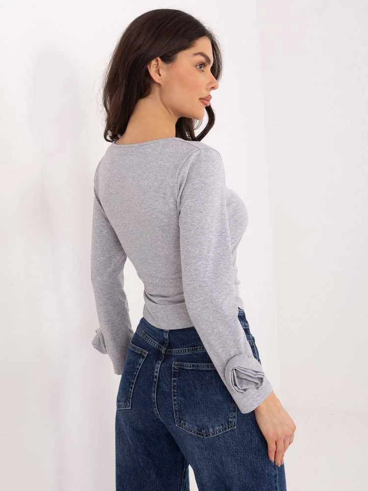 Italy Moda Bluzka-IT-BZ-22079.55-pilka