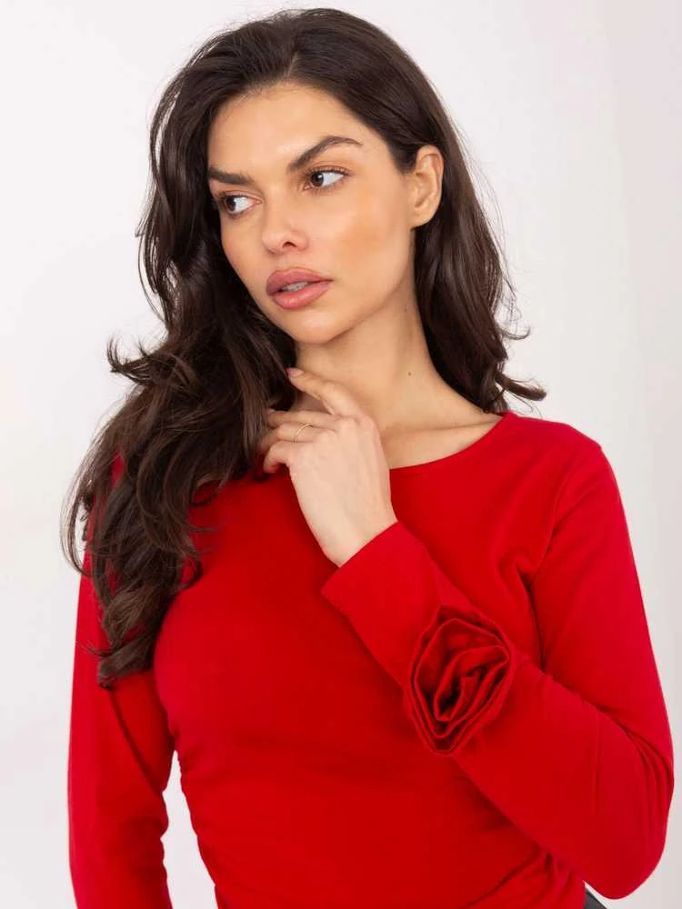 Italy Moda Bluzka-IT-BZ-22079.55-raudona
