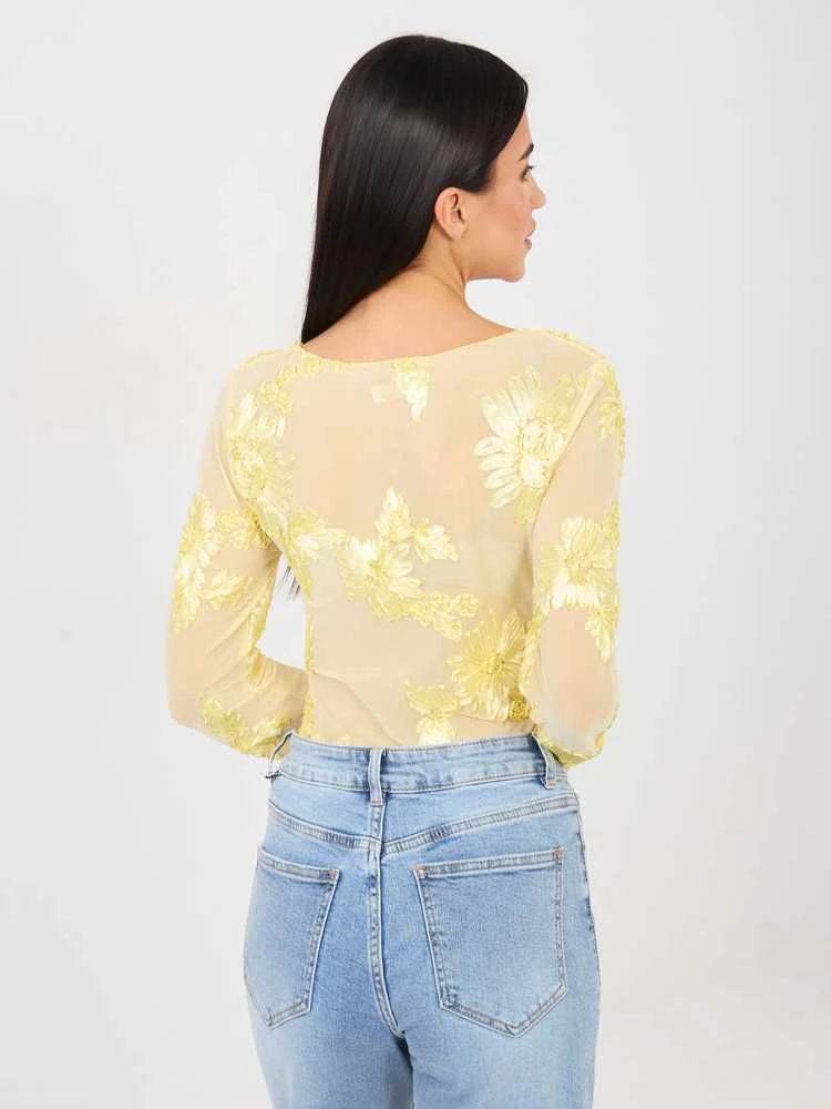 Italy Moda Bluzka-IT-BZ-22125.60-jasny geltona