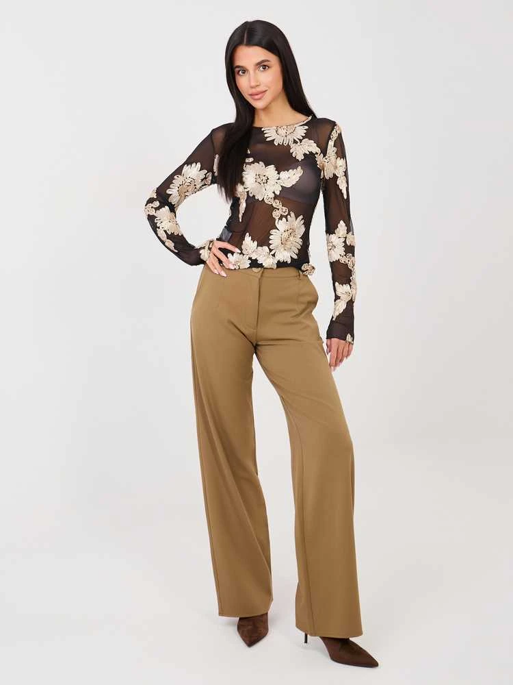 Italy Moda Bluzka-IT-BZ-22125.60-juoda-smėlio spalva