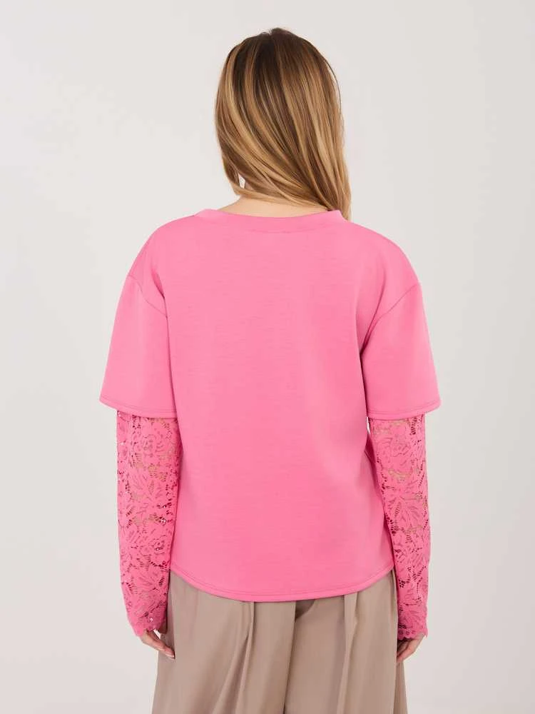 Italy Moda Bluzka-IT-BZ-22128.27-ciemny rožinė