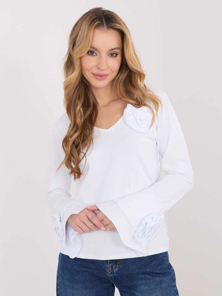 Italy Moda Bluzka-IT-BZ-22139.55-balta