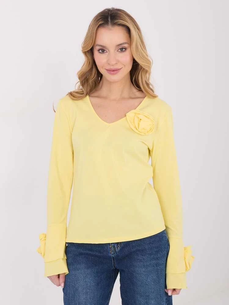 Italy Moda Bluzka-IT-BZ-22139.96-jasny geltona