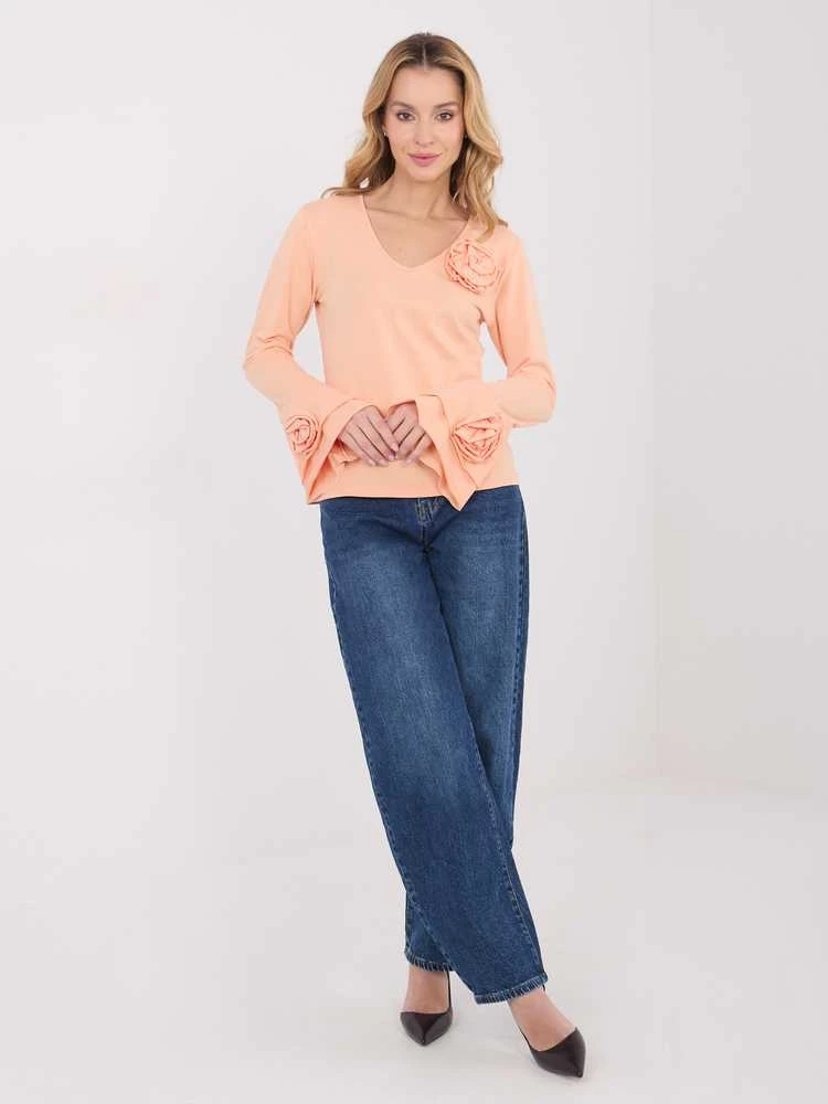 Italy Moda Bluzka-IT-BZ-22139.96-jasny oranžinė