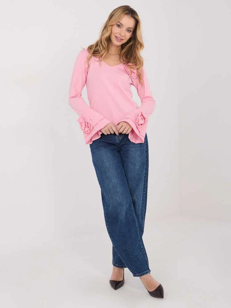 Italy Moda Bluzka-IT-BZ-22139.96-jasny rožinė