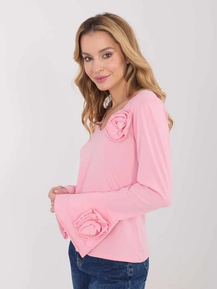 Italy Moda Bluzka-IT-BZ-22139.96-jasny rožinė