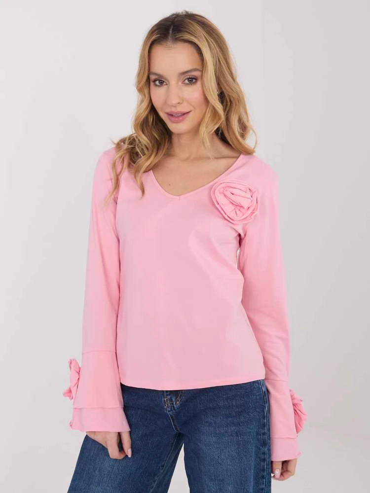 Italy Moda Bluzka-IT-BZ-22139.96-jasny rožinė