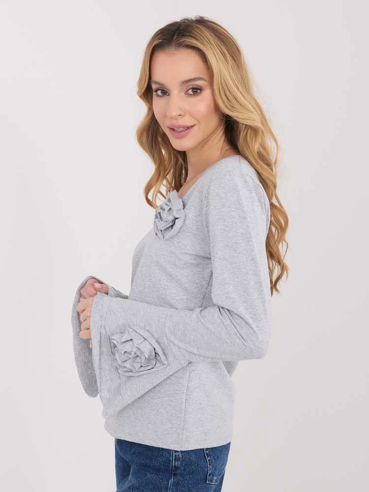 Italy Moda Bluzka-IT-BZ-22139.96-pilka