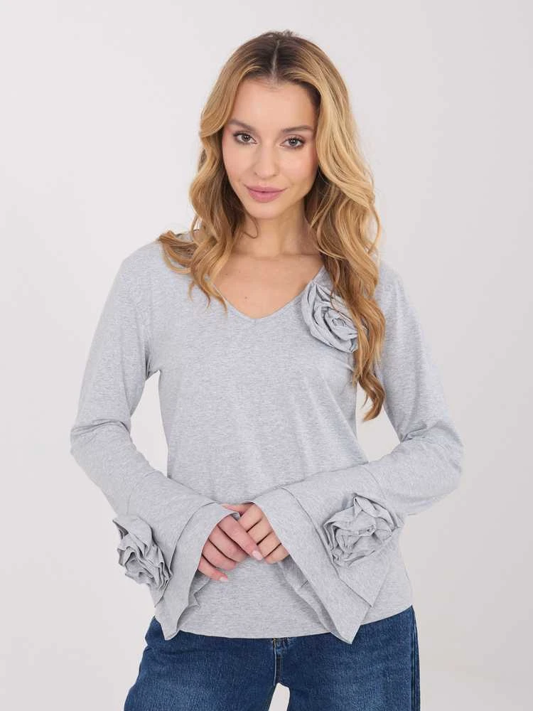 Italy Moda Bluzka-IT-BZ-22139.96-pilka