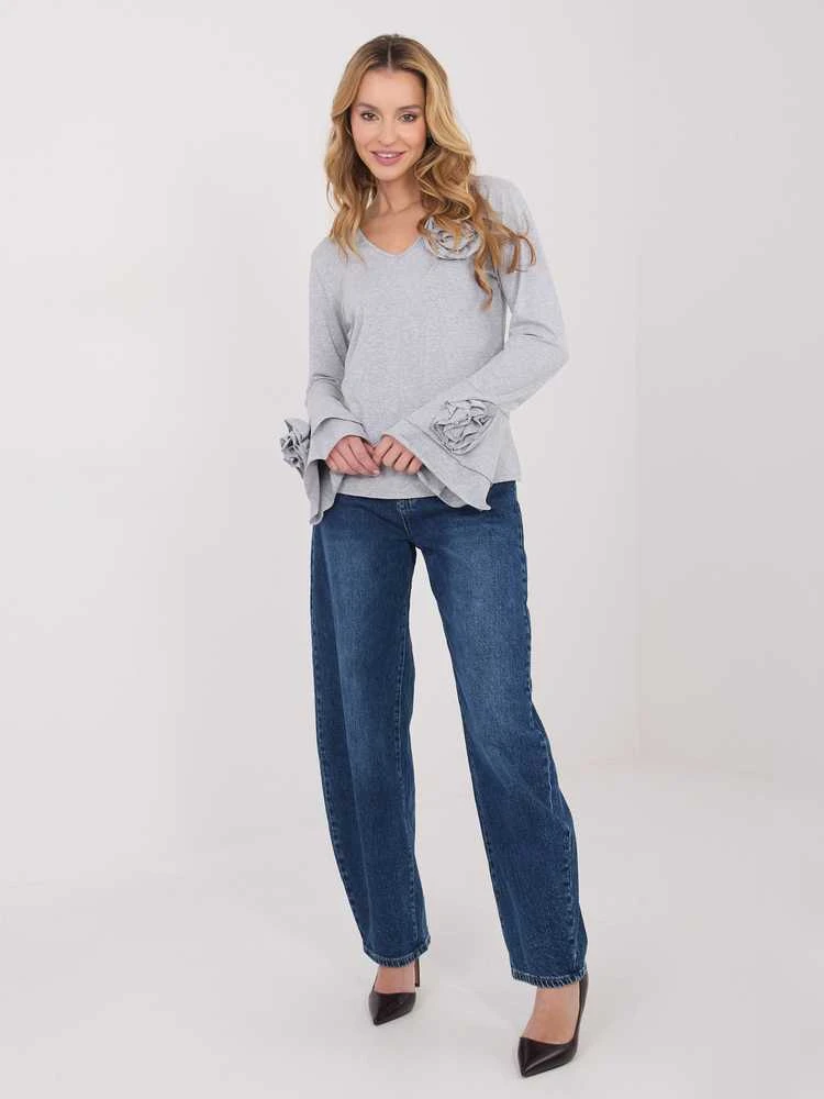 Italy Moda Bluzka-IT-BZ-22139.96-pilka