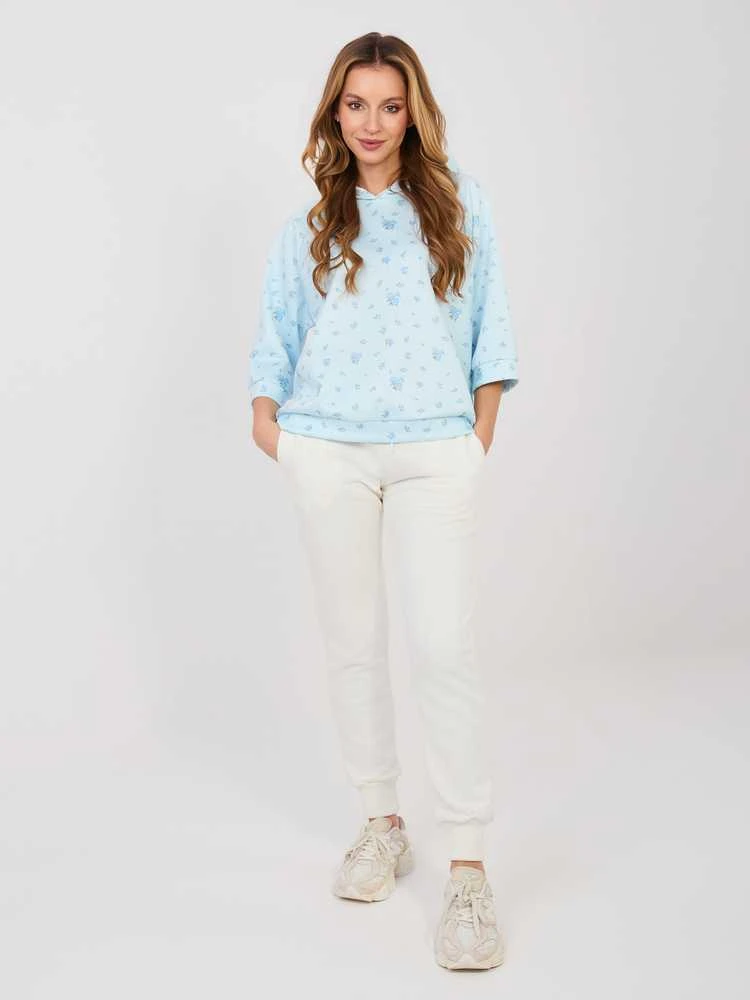 Italy Moda Bluzka-IT-BZ-22278.74-šviesiai mėlyna
