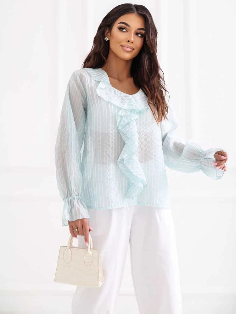 Italy Moda Bluzka-IT-BZ-25096.84-mietowy