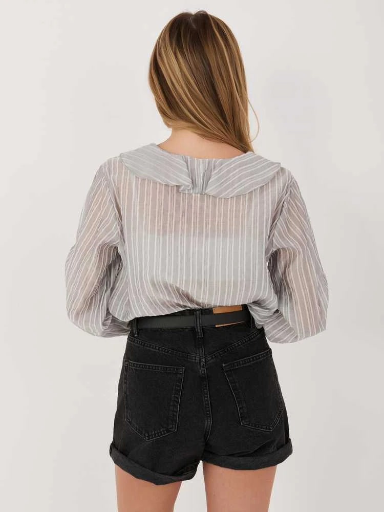 Italy Moda Bluzka-IT-BZ-25096.84-pilka
