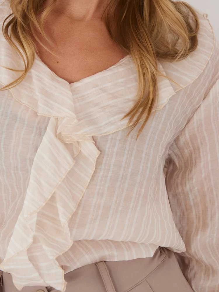 Italy Moda Bluzka-IT-BZ-25096.84-smėlio spalva